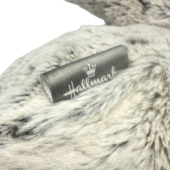 Hallmark MATTHEW Gray Bunny Plush 16" Soft Easter Decor Toy Floral Bow NWT - Picture 8 of 10